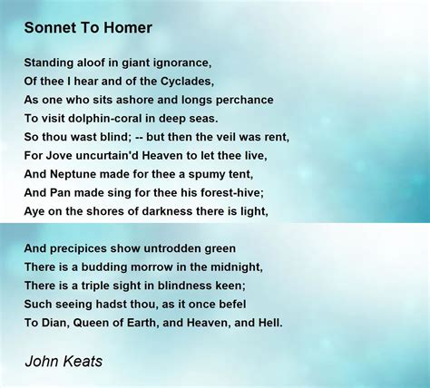 poems about homer